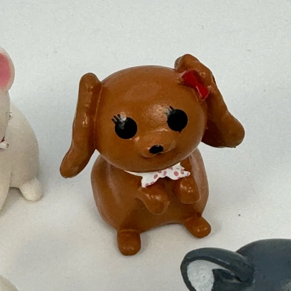 Mini Plastic Dog Figures Lot Of 5 BC Mini Blind Box Toys